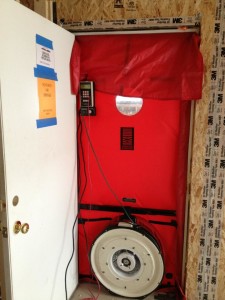 blower door test